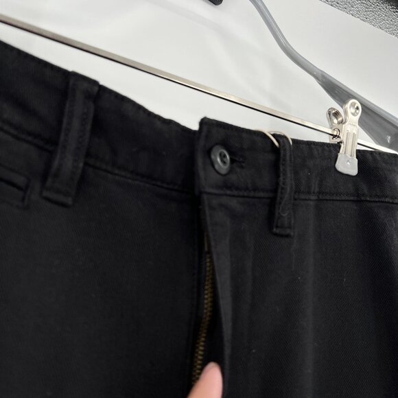 Quince Women's Black Stretch Cotton Twill Wide-Leg Crop Pants sz 28 NWOT - Picture 4 of 5